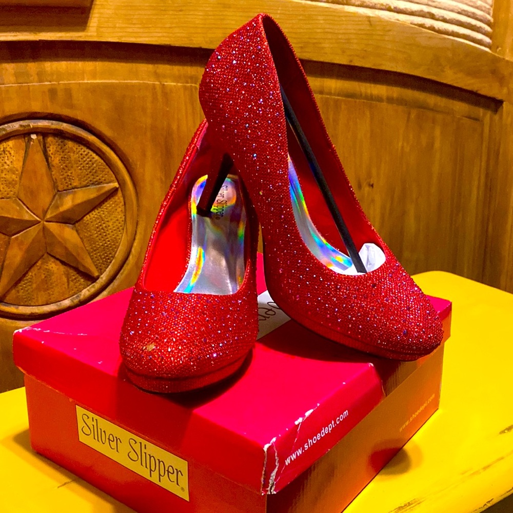 Ruby red slippers for Halloween!!!
